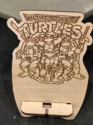 Soporte móvil madera Turtles