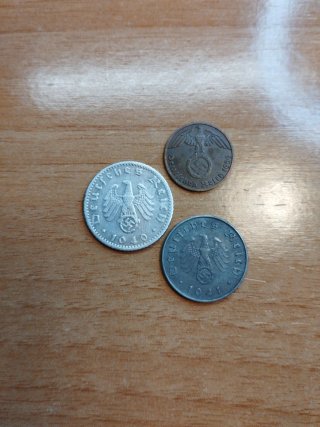 Monedas segunda guerra mundial III Reich Alemania
