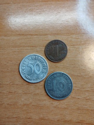 Monedas segunda guerra mundial III Reich Alemania