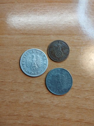 Monedas segunda guerra mundial III Reich Alemania
