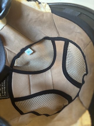Casco Jet JFM Vintage Blanco y Dorado XL