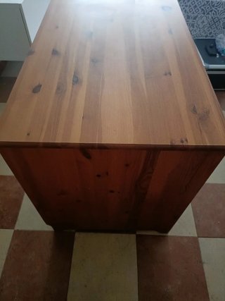 Mueble TV madera y cristal