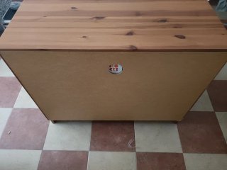 Mueble TV madera y cristal