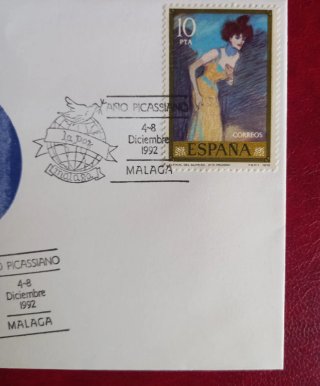 Sobre Conmemorativo Año Picassiano 1992 Málaga