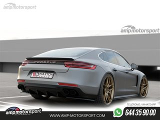 DIFUSOR TRASERO PORSCHE PANAMERA 2019-- NEGRO MATE