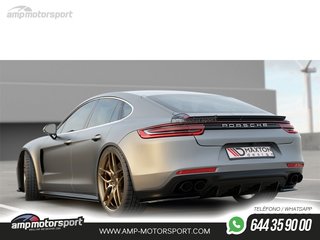 DIFUSOR TRASERO PORSCHE PANAMERA 2019-- NEGRO MATE