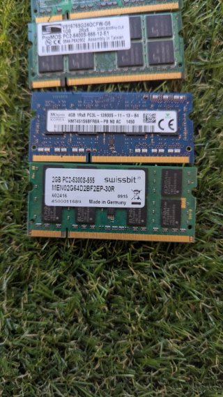 Lotes de Memória RAM DDR2 e DDR3