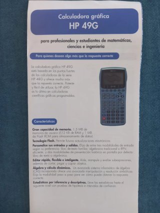 Calculadora HP 49G Gráfica Programable