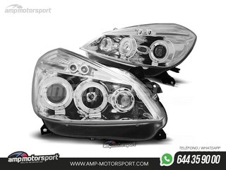 FAROS DELANTEROS OJOS DE ANGEL PARA RENAULT CLIO
