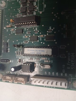 Placa Control Rodillo Recreativos Franco