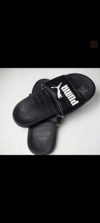 Sandalias Puma Negras Clásicas