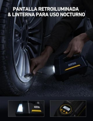 Inflador Ruedas Coche 12V AstroAI