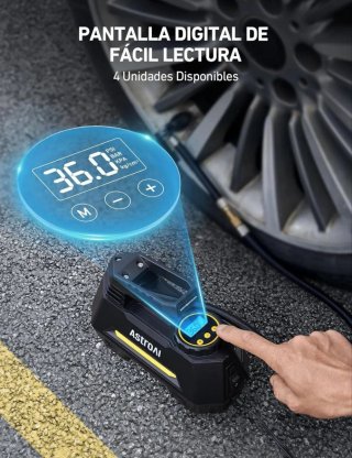 Inflador Ruedas Coche 12V AstroAI