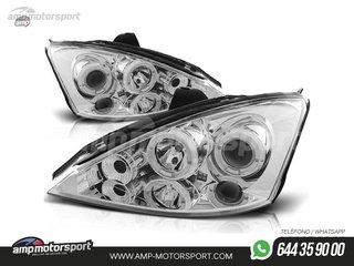 FAROS DELANTEROS OJOS DE ANGEL PARA FORD FOCUS MK1
