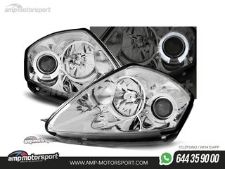 FAROS DELANTEROS OJOS DE ANGEL PARA MITSUBISHI ECLIPSE D50