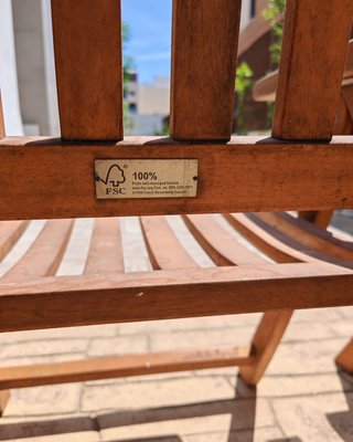 Sillas de exterior de teca