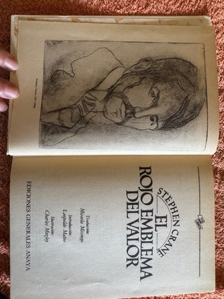 Libro el Rojo Emblema del valor de Stephen Crane