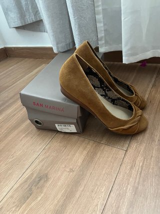Zapatos SAN MARINA Beige/Marrón Talla 39