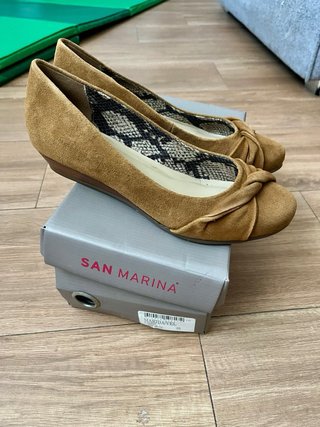 Zapatos SAN MARINA Beige/Marrón Talla 39