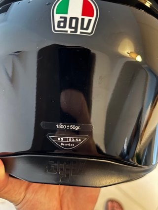 Casco AGV K1 Talla XS Negro