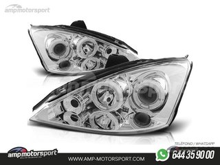 FAROS DELANTEROS OJOS DE ANGEL PARA FORD FOCUS MK1