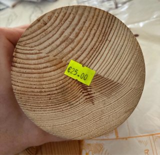 Porta spezie in legno con forchettina