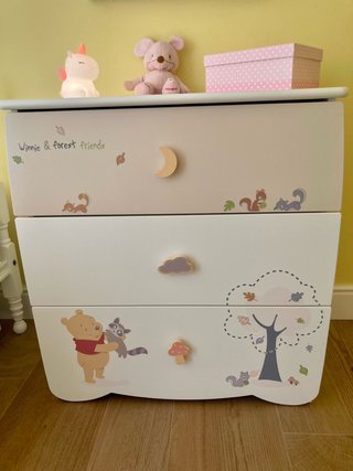 Cómoda cajonera infantil