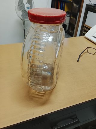 Vaso porta caramelle vintage in vetro