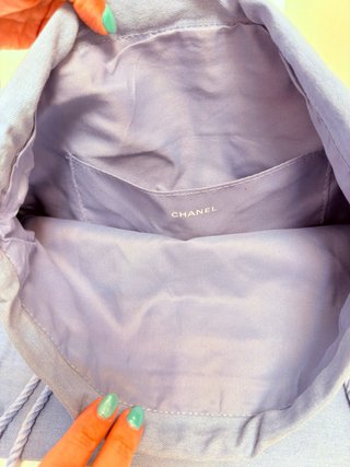 Mochila Chanel La Crème Main Azul