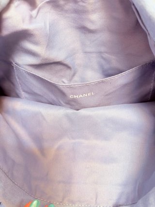 Mochila Chanel La Crème Main Azul