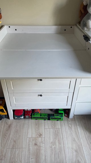 Cómoda cambiador Ikea blanca madera