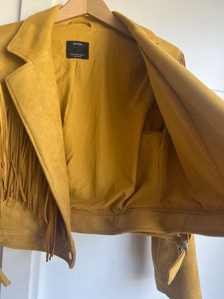 Cazadora Bershka Flecos Talla M