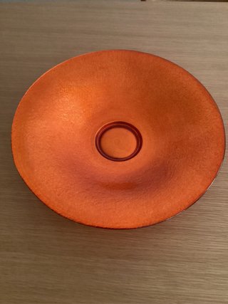 Fuente decorativa cristal italiano naranja