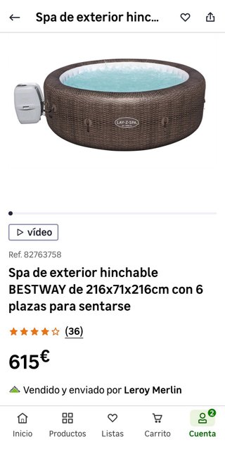 Jacuzzi Hinchable Lay-Z-Spa