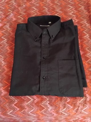 Camicia Attore camicie nera manica corta