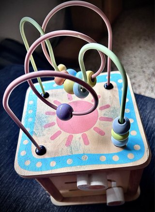 Cubo Montessori Madera Engranajes