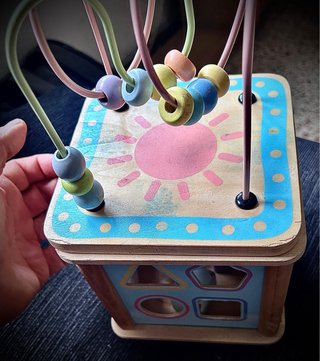 Cubo Montessori Madera Engranajes