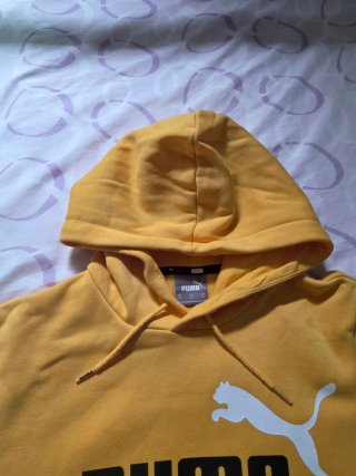 Sudadera Puma Amarilla con Logo