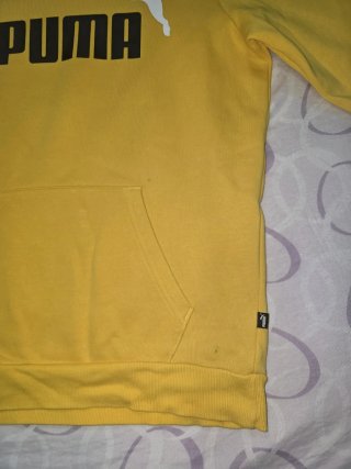 Sudadera Puma Amarilla con Logo