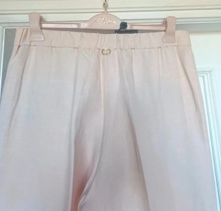 Pantaloni Twinset Beige Gamba Larga