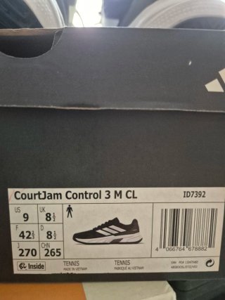 Zapatillas Adidas Courtjam Negras y Blancas