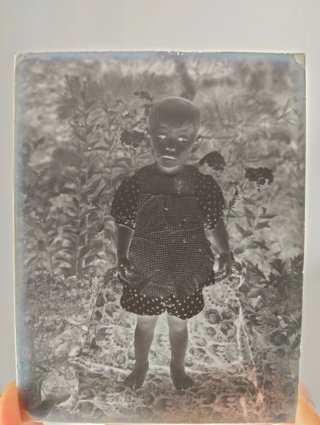 9 Negativos Cristal Antiguo Japonés