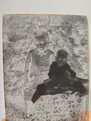 9 Negativos Cristal Antiguo Japonés