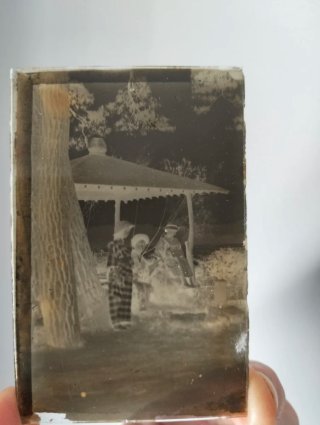 9 Negativos Cristal Antiguo Japonés
