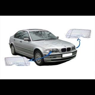 Tulipas cristal de faros BMW Serie 3 E46 Sedan y T