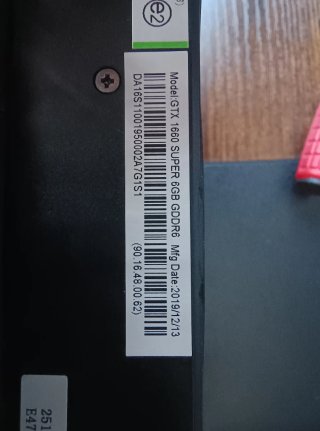 Tarjeta Gráfica NVIDIA GTX 1660 Super 6GB
