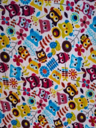 Coperta pile gufi 200x150 cm