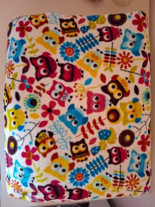 Coperta pile gufi 200x150 cm