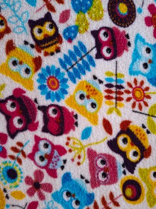 Coperta pile gufi 200x150 cm