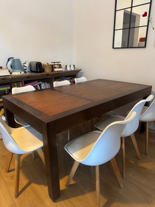 Mesa comedor madera y bambú Maisons du Monde
